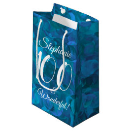 Ocean Blue 100 en Wonderful Birthday Party Klein Cadeauzakje