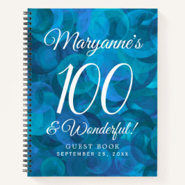 Ocean Blue 100 en Wonderful Birthday Party Notitieboek