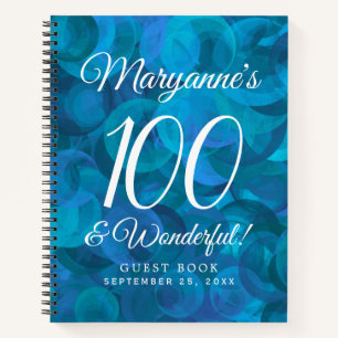 Ocean Blue 100 en Wonderful Birthday Party Notitieboek