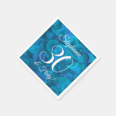 Ocean Blue 30 en Flirty Birthday Party Servet (Hoek)