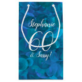 Ocean Blue 60 en Sassy Birthday Party Klein Cadeauzakje (Achterkant)