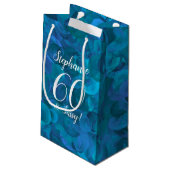 Ocean Blue 60 en Sassy Birthday Party Klein Cadeauzakje (Achterkant Gekanteld)