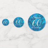 Ocean Blue 60 en Sensational Birthday Party Confetti (Voorkanten)