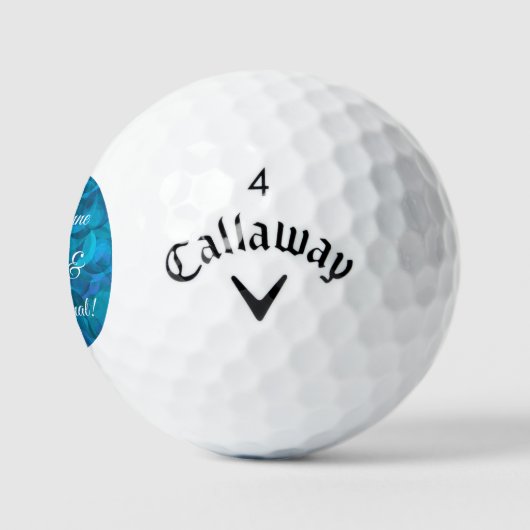 Ocean Blue 60 en Sensational Birthday Party Golfballen (Logo)