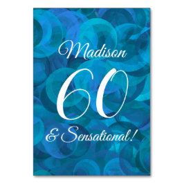 Ocean Blue 60 en Sensational Birthday Party Kaart