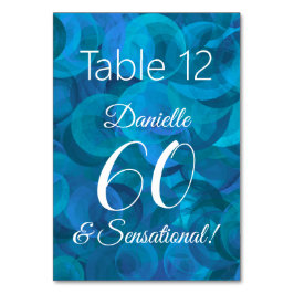 Ocean Blue 60 en Sensational Birthday Party Kaart