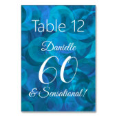 Ocean Blue 60 en Sensational Birthday Party Kaart (Achterkant)