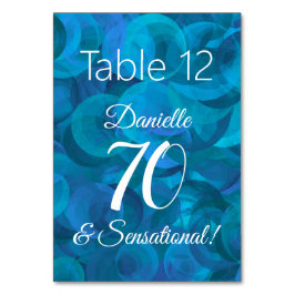 Ocean Blue 70 en Sensational Birthday Party Kaart