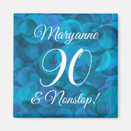 Ocean Blue 90 en Nonstop Birthday Party Magneet