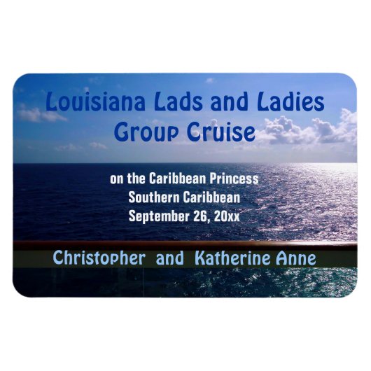 Ocean Blue aangepaste deur marker magneet (Horizontaal)