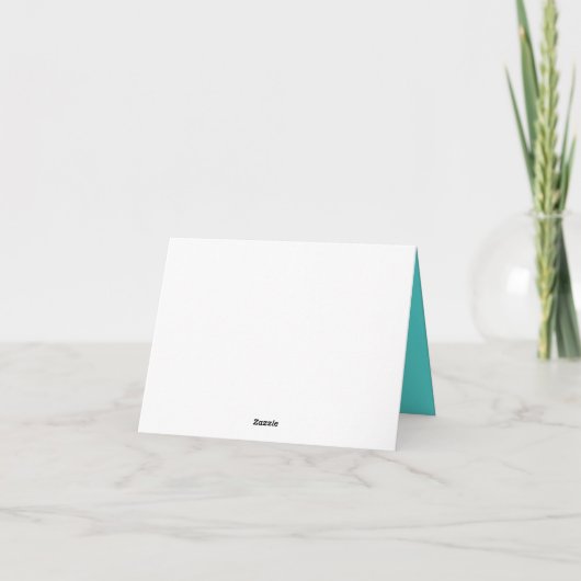 Ocean Blue Abstract Be Blessay Kaart v2 Holiday (Achterkant)