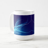 Ocean Blue Abstract - Mok (Voorkant links)