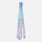 Ocean Blue Agate Glitter Sparkly Stropdas (Voorkant)