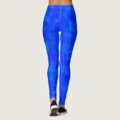 Ocean Blue All-Over Waterverf Paint Leggings (Achterkant)