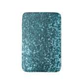 Ocean Blue Aqua Blauwgroen Glitter Sequin Turquois Badmat (Voorkant Verticaal)