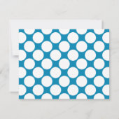 Ocean Blue Bicycle en grote Stippen Note Cards Kaart (Achterkant)