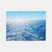Ocean Blue Blanket Fleece Deken (Voorkant (Horizontaal))