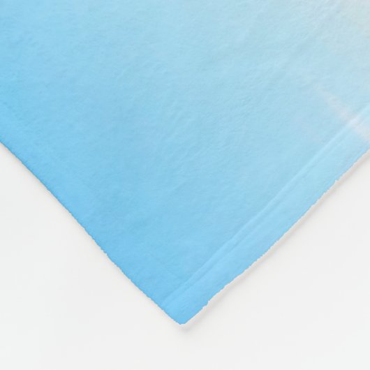 Ocean Blue Blanket Fleece Deken (Hoek)