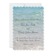 Ocean Blue bruiloft uitnodiging