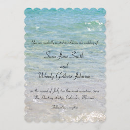 Ocean Blue bruiloft uitnodiging