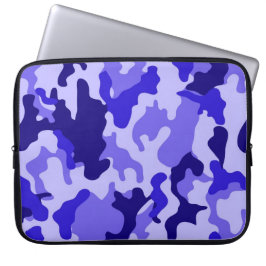 Ocean Blue Camo Laptophoes Laptop Sleeve