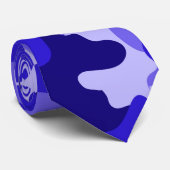 Ocean Blue Camo Stropdas (Opgerold)
