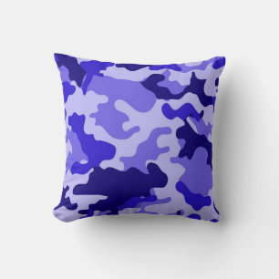 Ocean Blue Camo Worpdek Kussen