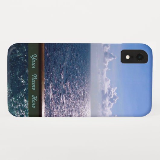 Ocean Blue Case-Mate iPhone Case (Achterkant (horizontaal))