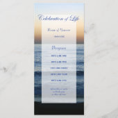 Ocean Blue Celebration of Life-programmakaart Programmakaart (Voorkant)