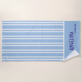 Ocean Blue City Chic Bachelorette Strandlaken (Voorkant)