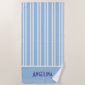 Ocean Blue City Chic Bachelorette Strandlaken (Voorkant)