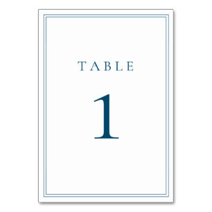 Ocean Blue Classic Minimalist Kaart