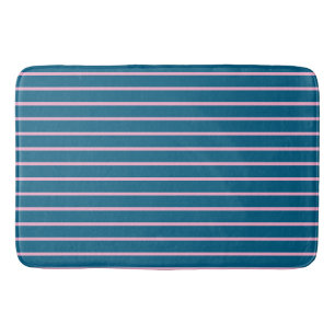 Ocean Blue Color Minimalist Modern Plain Badmat