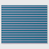 Ocean Blue Color Minimalist Modern Plain Cadeaupapier (Vlak)