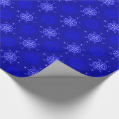 Ocean Blue Compass Roos Cadeaupapier (Hoek)