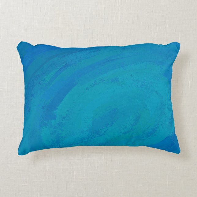 Ocean Blue Decoratief Kussen (Voorkant)