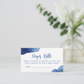 Ocean Blue Diaper Raffle Informatiekaartje (Staand voorkant)