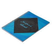 Ocean Blue en Black Monogram Notitieboek (Linkerzijde)