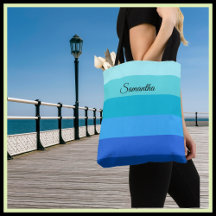 Ocean Blue en Green Stripes