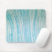 Ocean Blue en White Abstract Canvas Print Triptyc Muismat (Met muis)