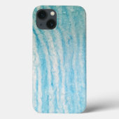 Ocean Blue en White Abstract Case-Mate iPhone Case (Achterkant)