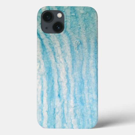 Ocean Blue en White Abstract Case-Mate iPhone Case (Achterkant)