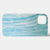 Ocean Blue en White Abstract Case-Mate iPhone Case (Achterkant (horizontaal))