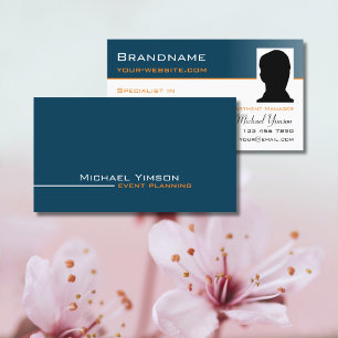 Ocean Blue en White Cool met Photo Professional Visitekaartje