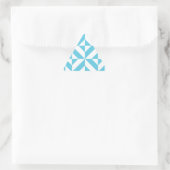 Ocean Blue Geometric Deco Pattern Sticker (Tas)