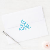 Ocean Blue Geometric Deco Pattern Sticker (Envelop)