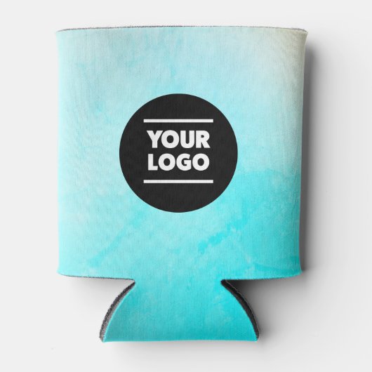 Ocean Blue Gepersonaliseerd Logo Blikjeskoeler (Voorkant)