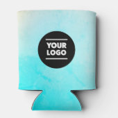 Ocean Blue Gepersonaliseerd Logo Blikjeskoeler (Achterkant)