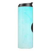 Ocean Blue Gepersonaliseerd Logo Thermosbeker (Gedraaid links)