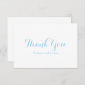 Ocean Blue gepersonaliseerde bedankbriefjes Kaart (Voorkant / Achterkant)